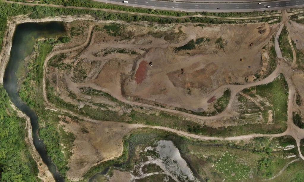 3D Vermessung mit Drohne Terrain Scan mit Drohne von Steinbruch