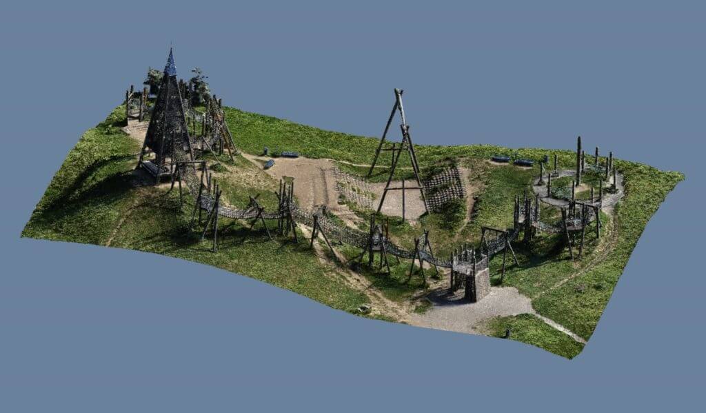 Photogrammetrische-Vermessung-3D-Render-Rendering-Render-Burg-Spielpark-3D-Scanning