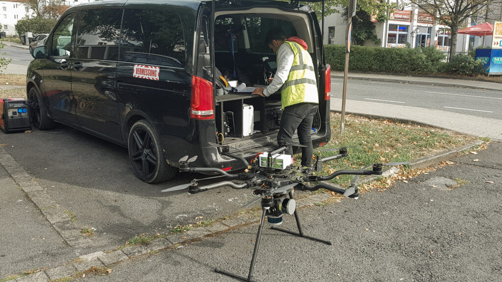UAV Laserscanning Vermessung in Nordhessen zur 3D Bestandsmodellierung