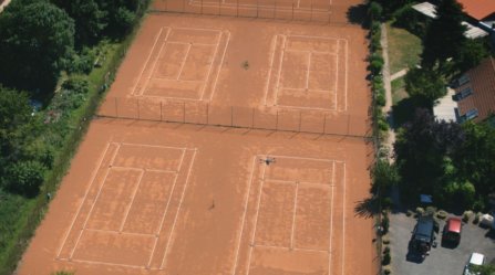 LOGXON-PORTER-Tennisplatz-Drohne-LOGXON-PORTER-GeoSLAM-ZEB-HORIZON-Scan-Service-Tennisanlage
