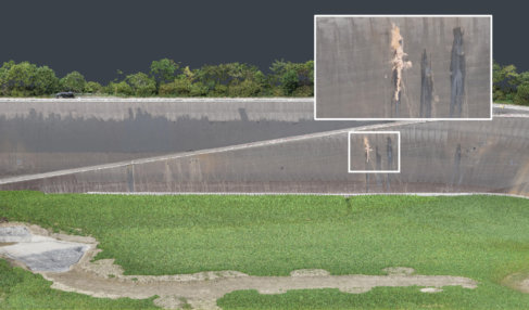 Flächenvermessung-per-Drohne-Wasserkraftwerk-Sanierung-Eggbergbecken-Detail-Ausbesserung