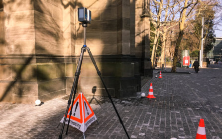 FARO-Focus-Laserscanner-LiDAR-Vermessung-HMQ-AG-3D-Denkmalvermessung-mittels-Drohne-LOGXON-Gebaeudebaufnahme-Kirche-Basel-Schweiz