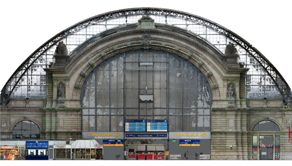 Orthofoto-HBF-FFM-3D-Fassadenaufnahme-per-Drohne-zur-Vermessung-CAD-Modellierung-Deutsche-Bahn-Hauptbahnhof-Frankfurt