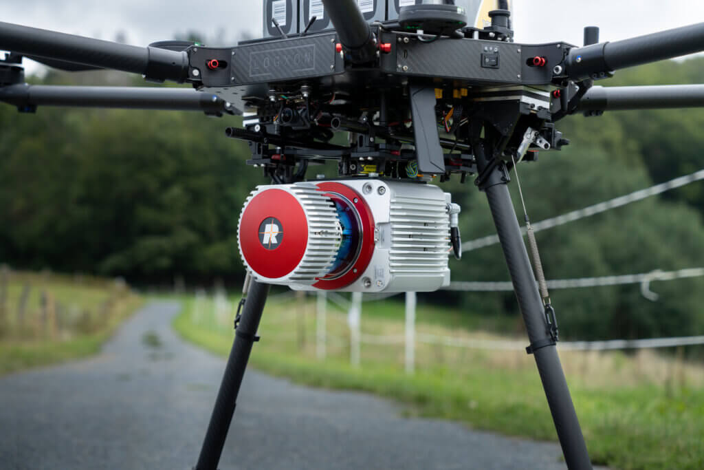 Riegl-VUX-1-22-UAV-LiDAR-Scanner-an-LOGXON-Porter-Drohne-ALS