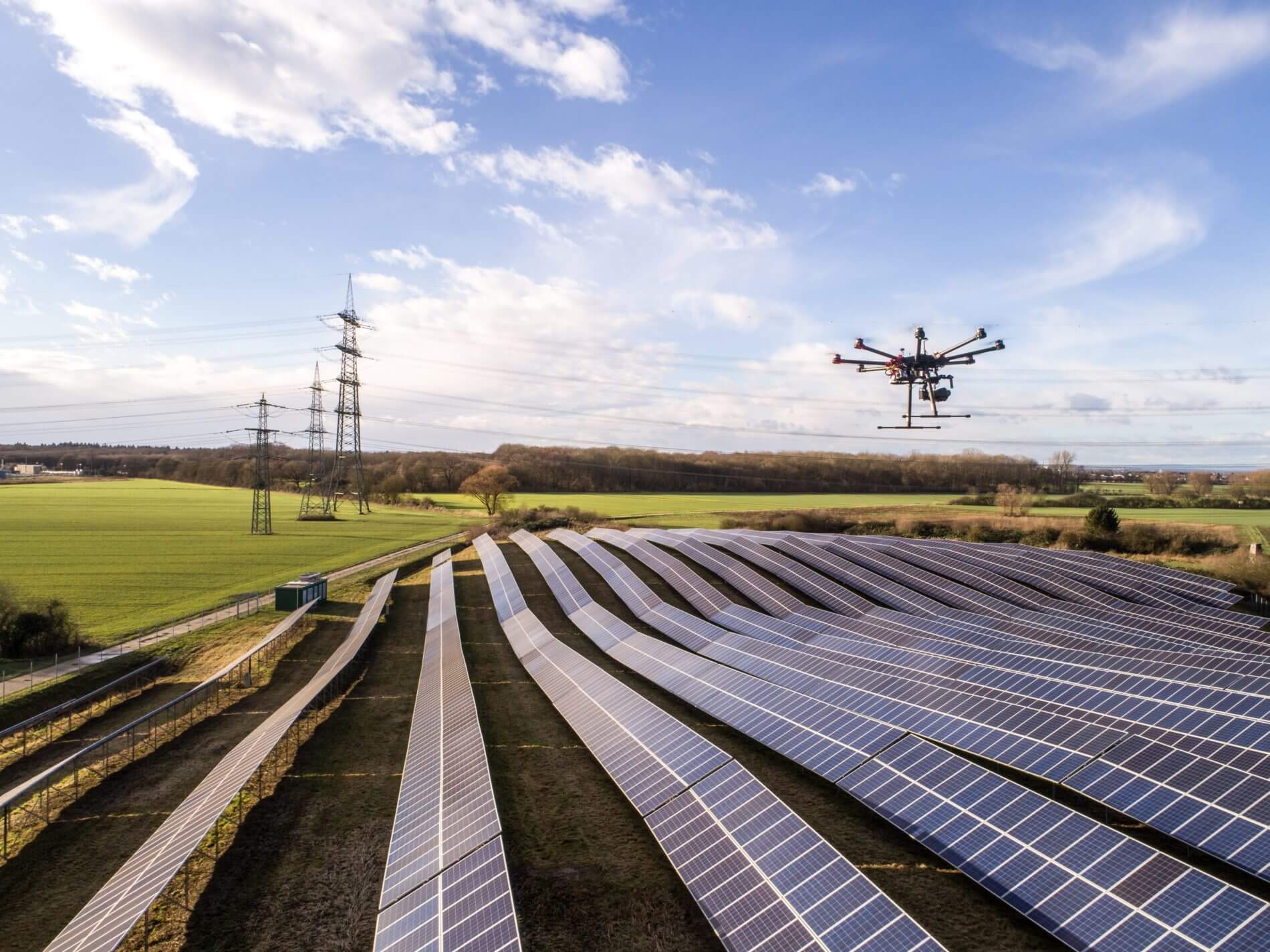 Energy industry: Inspection of energy systems and wind turbines with UAV