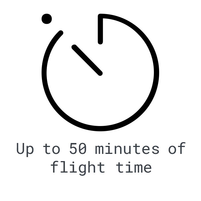 LOGXON-Icon-50-minutes-flight-time-stopwatch